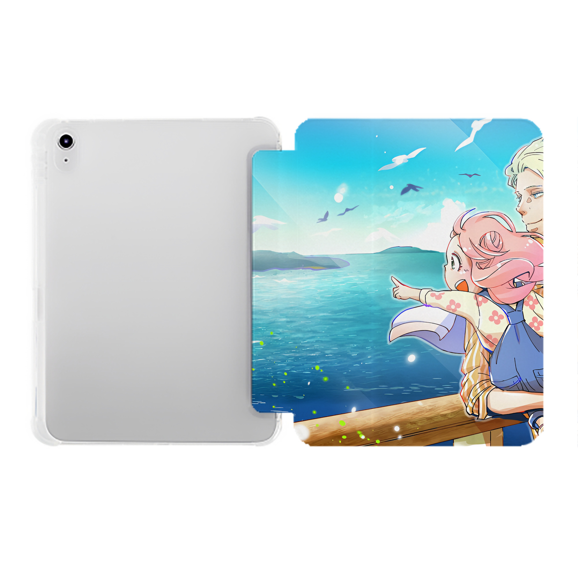（画像用） SPY×FAMILY间谍家家酒 IPad ケース ペン収納付き 三つ折りスタンド PUレザー×シリコン 対応機種9.5/10.5/10.9インチ